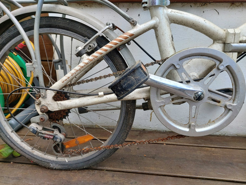 Vintage Italian Folding Bike (Olympia Cicli):  A Little Rust, A Lot of Character