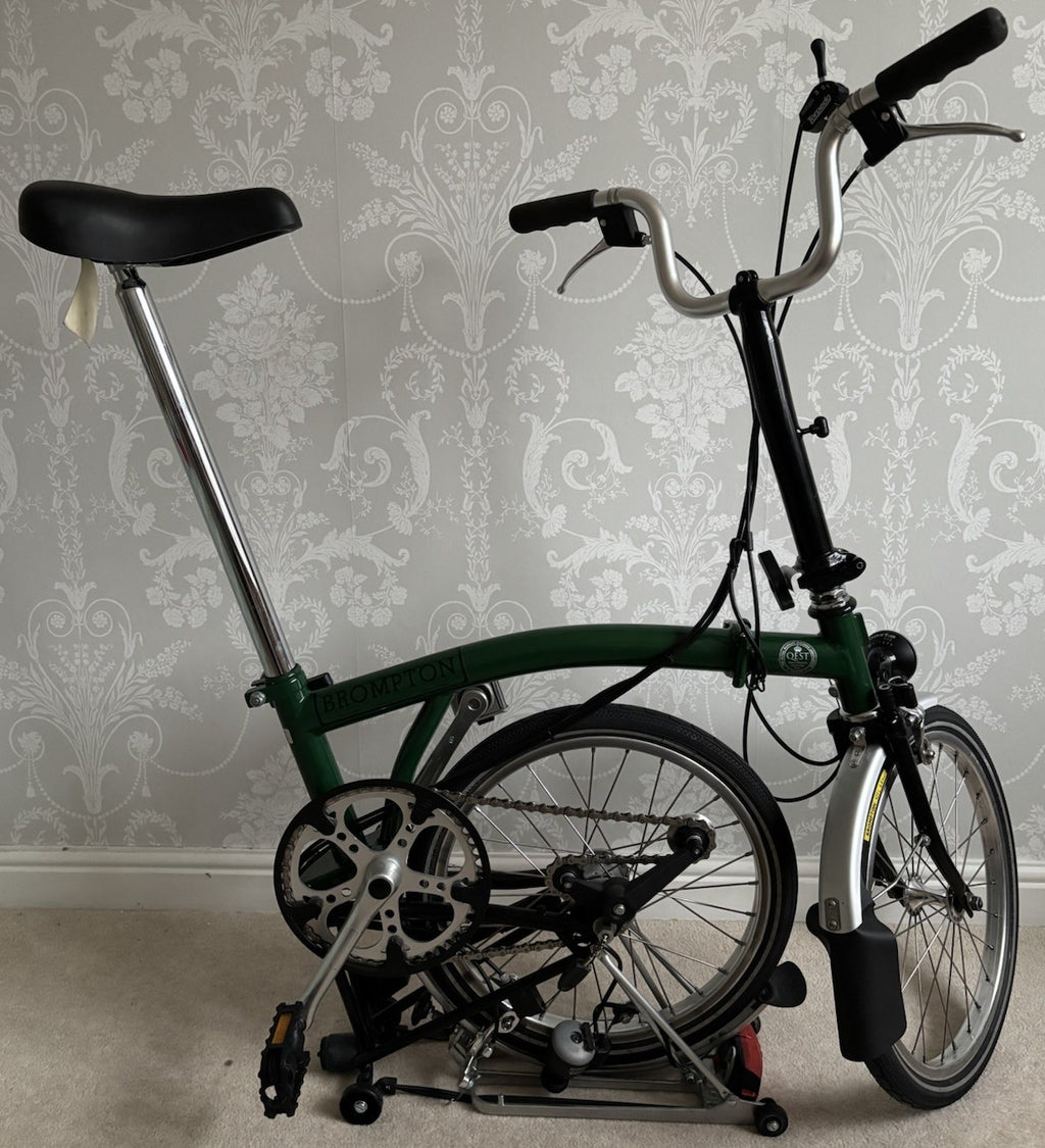 Brompton M3R folding bicycle in Racing Green / Black - New Timewarp Condition