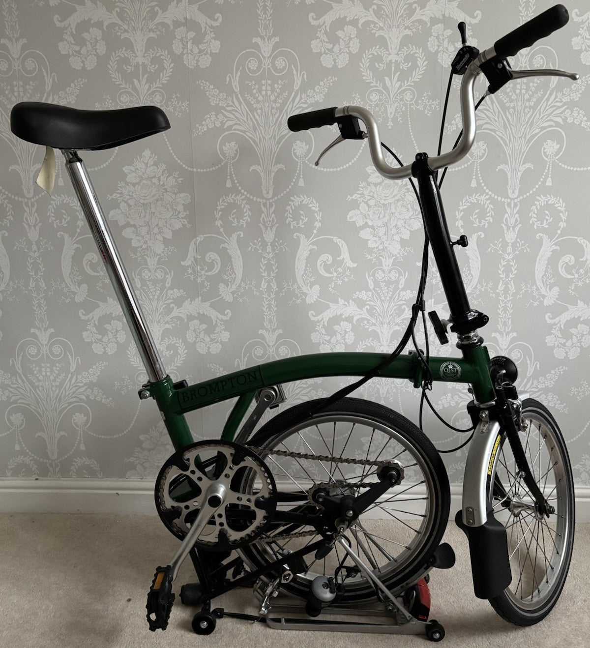 Brompton M3R folding bicycle in Racing Green / Black - New Timewarp Condition