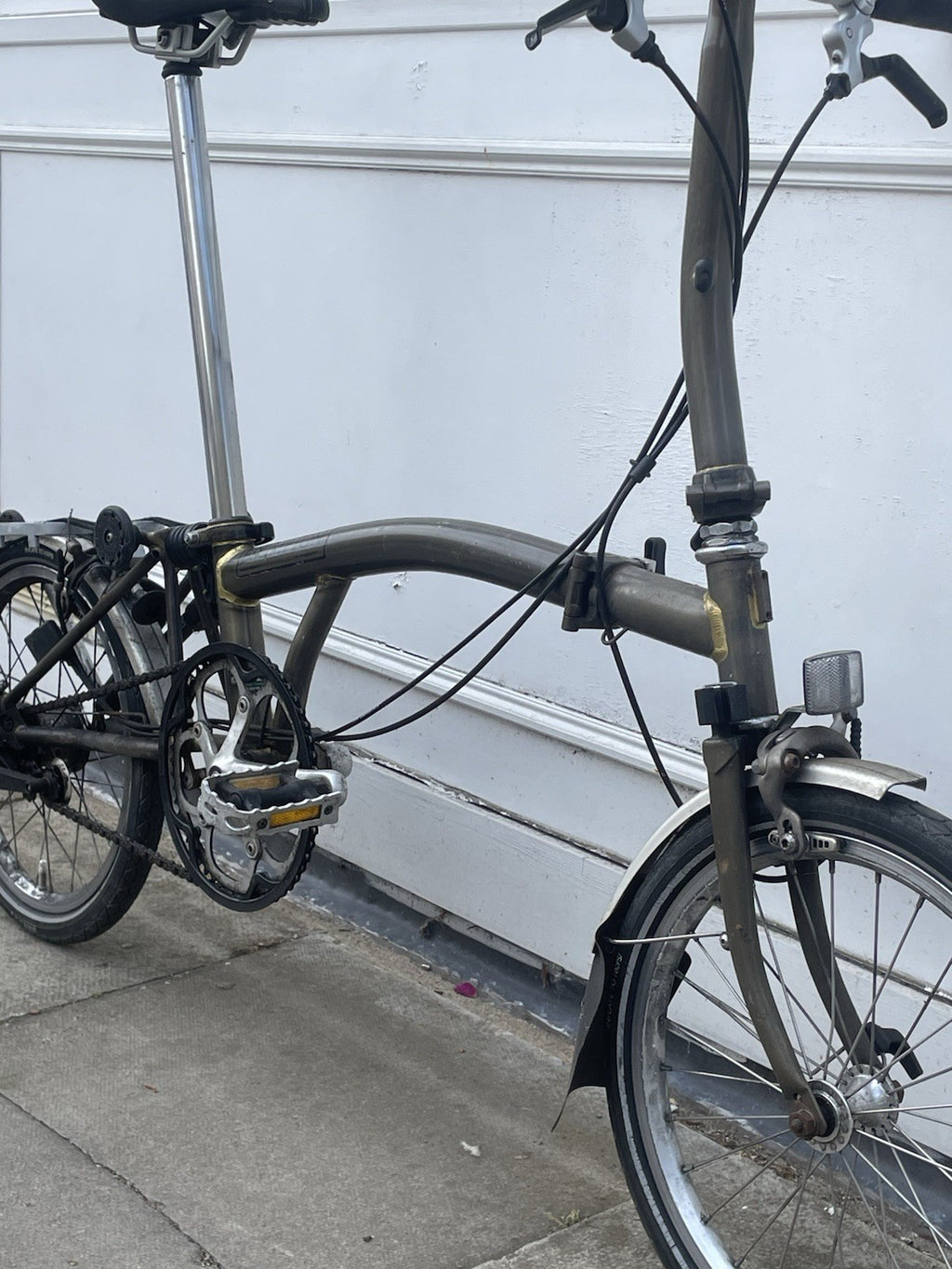 Brompton S3R 3-Speed Folding Bike - Raw Lacquer