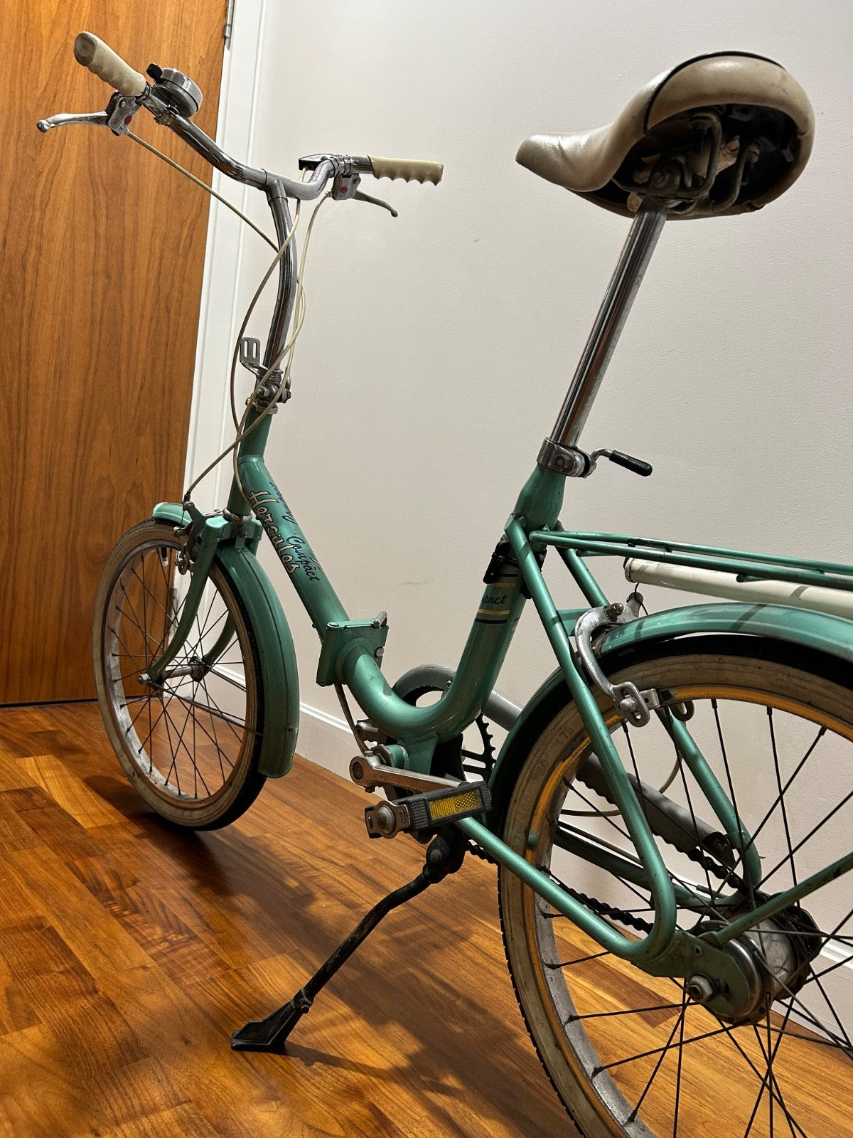Hercules Compact Folding Bike Vintage 1970s 20" Wheel
