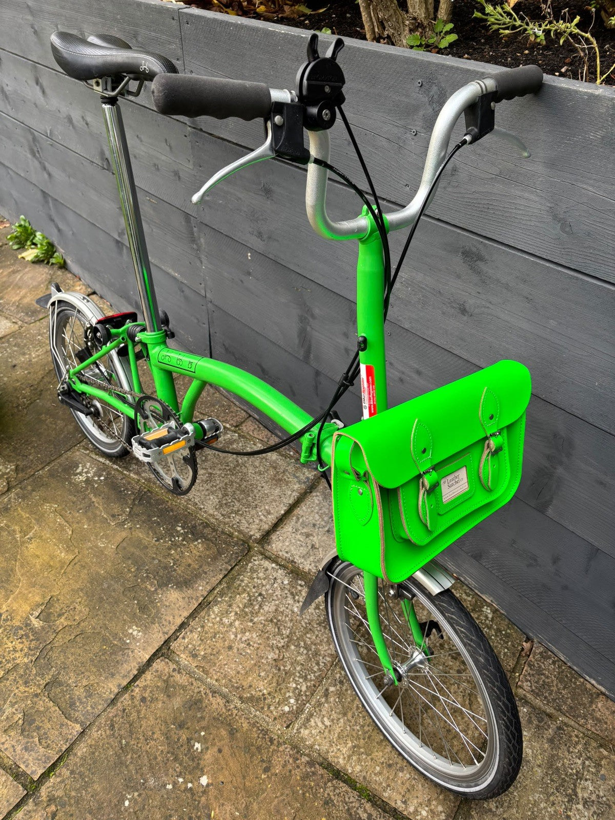 Brompton M3L C Line equivalent Folding Bicycle in Apple Green - Hardly Used