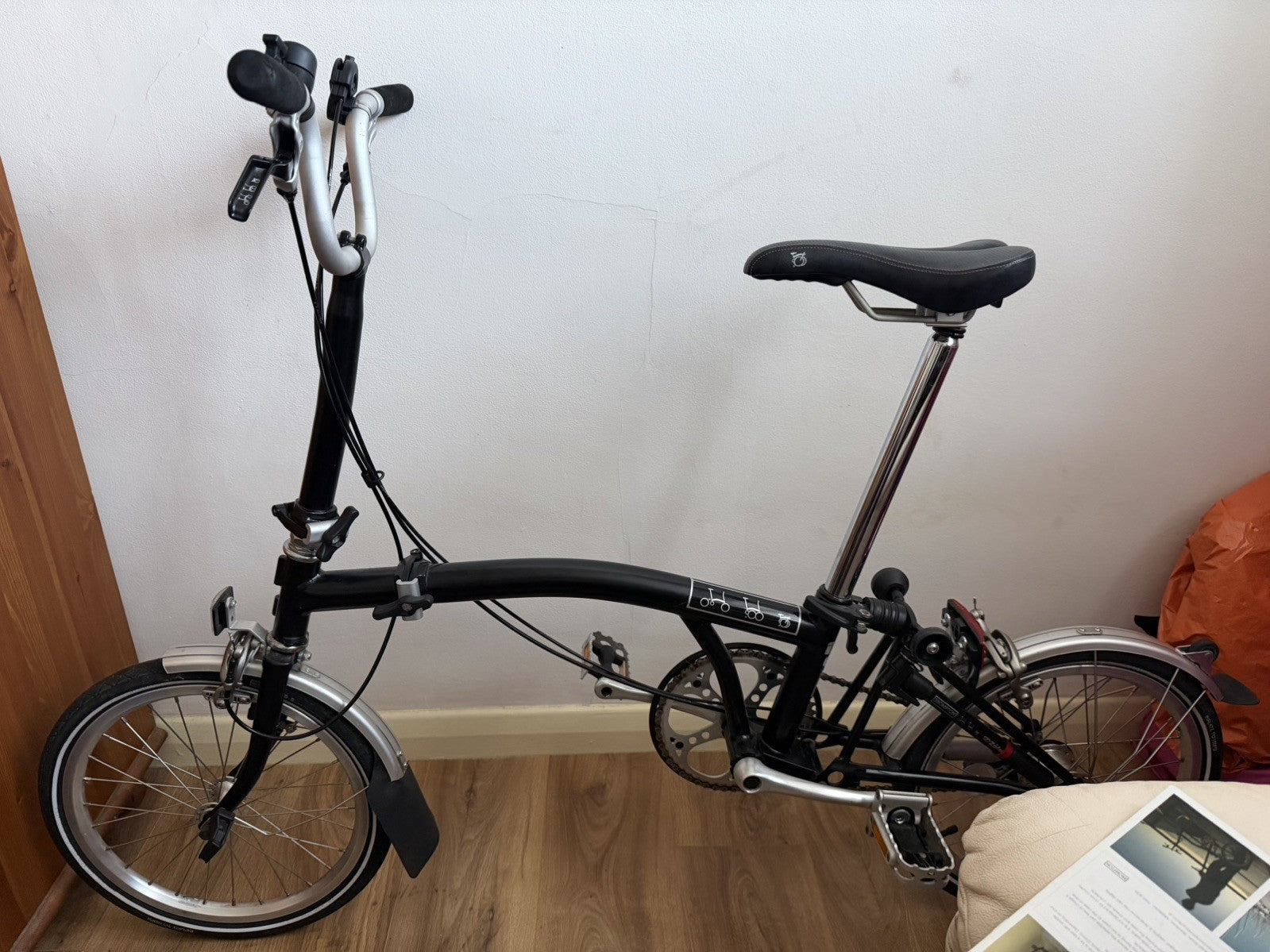 Brompton C Line M3L (3 Speed)  folding bicycle - Black