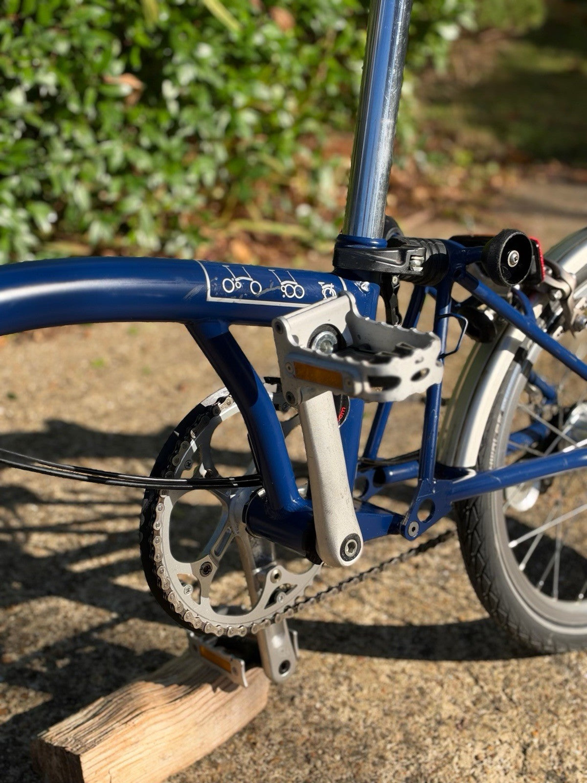 Brompton M3L 2013 Folding Bike 3-Speed, Tempest Blue