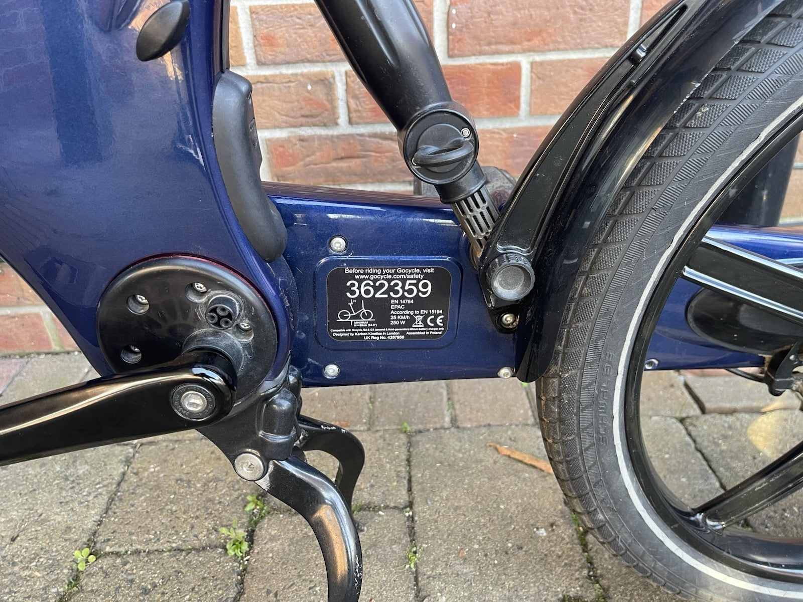 Go Cycle GX 2020 Folding Bike with portable docking station