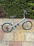 Raleigh Eclipse Folding Bike Shimano 6 Speed Gears - Silver color - Used