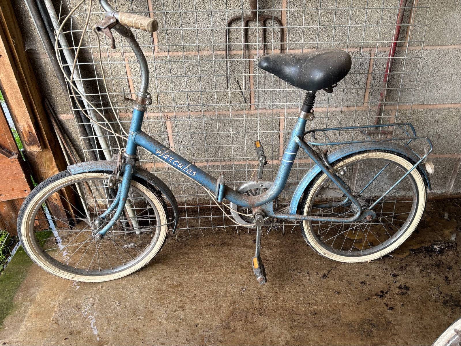 2 Vintage Folding Bikes Vista and Hercules