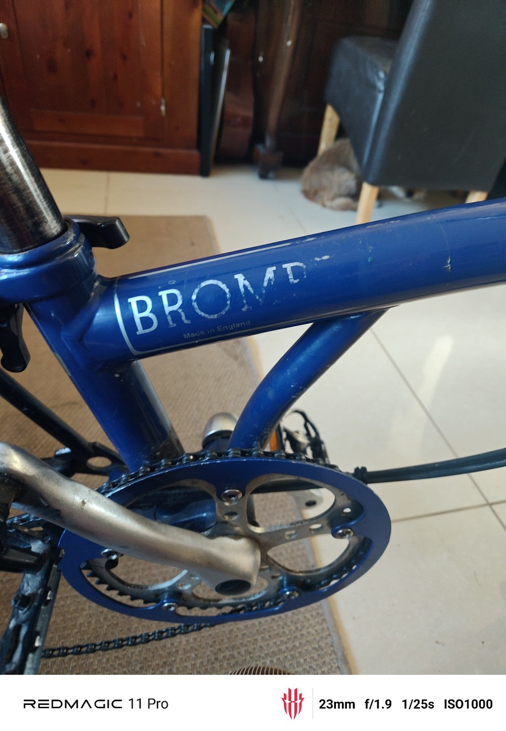 Brompton Folding Bicycle 3 speed rear rack and grip handle bars