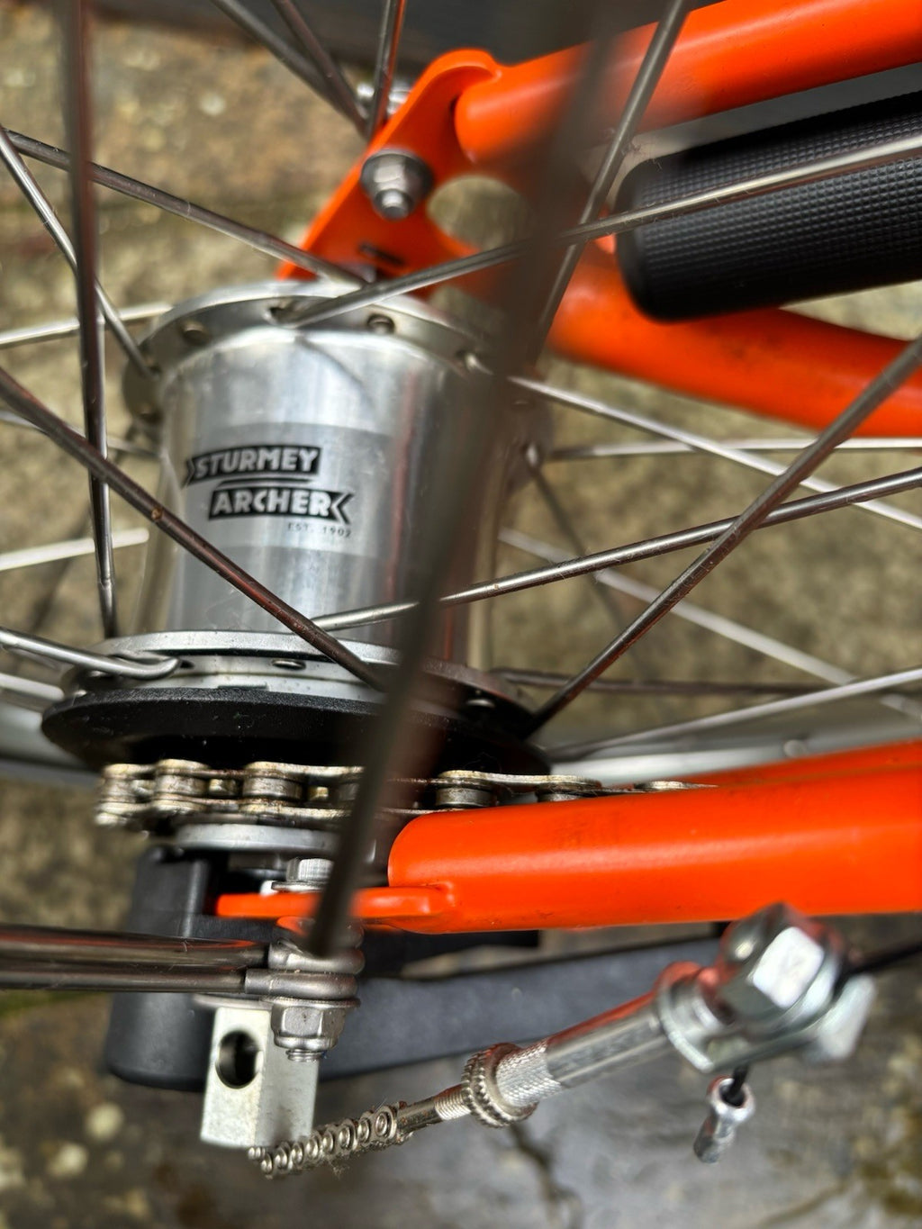 Brompton S3L folding bicycle C Line Equivalent in Orange - Test Ridden Only