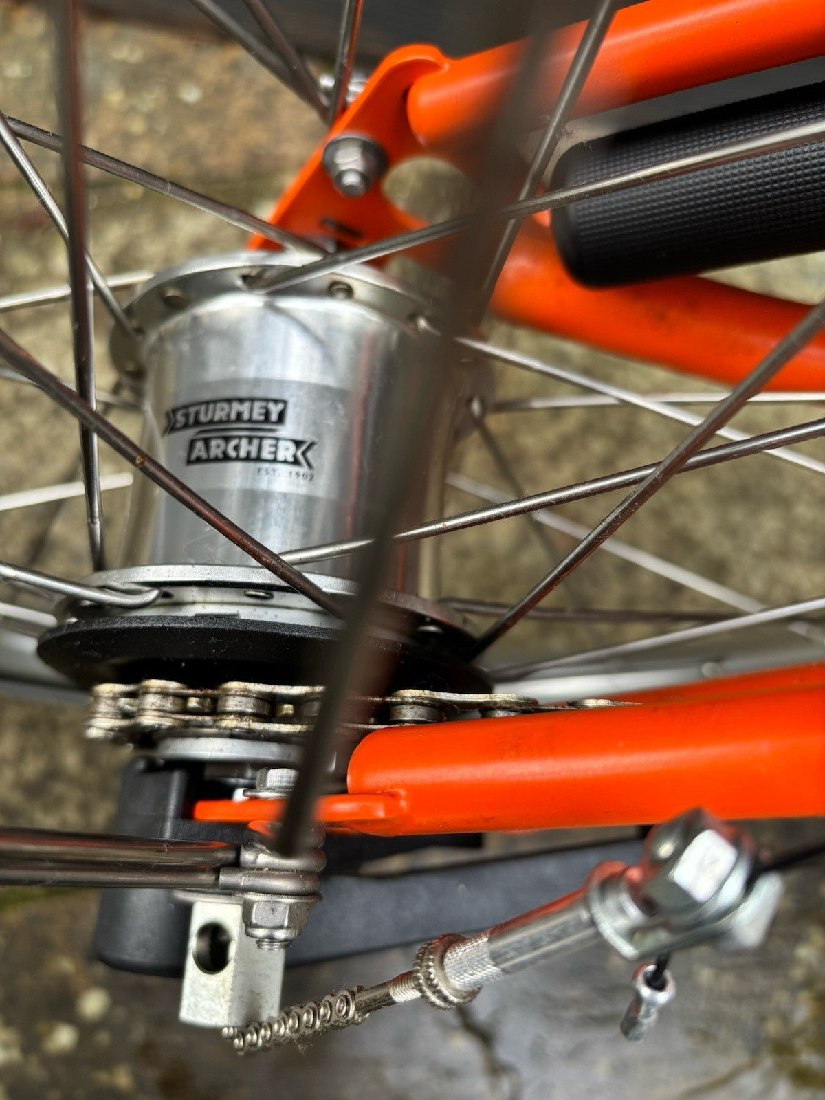 Brompton S3L folding bicycle C Line Equivalent in Orange - Test Ridden Only
