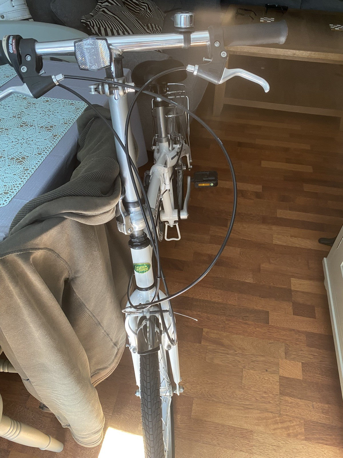 Land Rover Folding Bike in white
