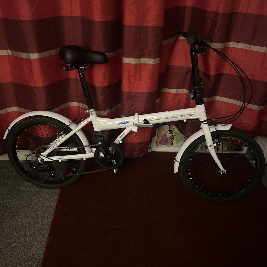Cross CRF300 alloy folding bike 20in white colour