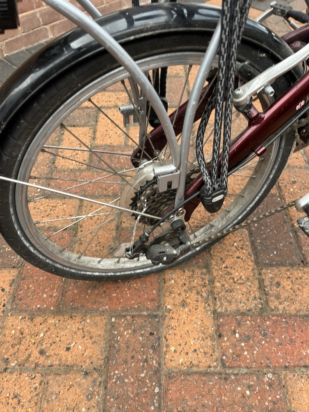 Bickerton Junction 1707 20in Folding Bike V-Brake Flat Bar Derailleur Red