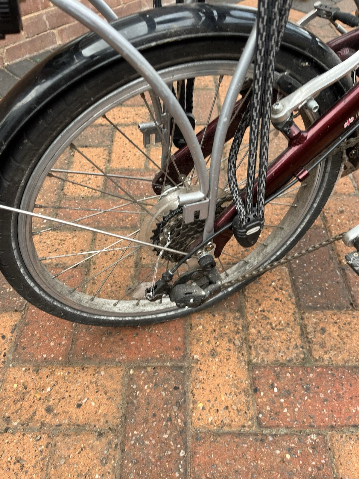 Bickerton Junction 1707 20in Folding Bike V-Brake Flat Bar Derailleur Red
