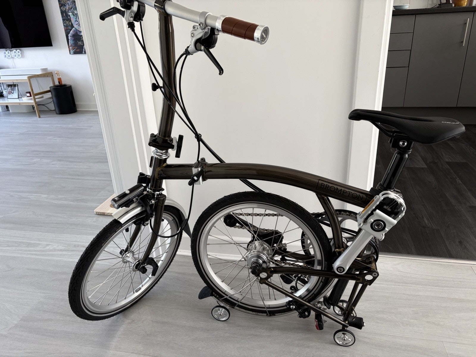 Brompton Raw Lacquer S6L Folding Bike