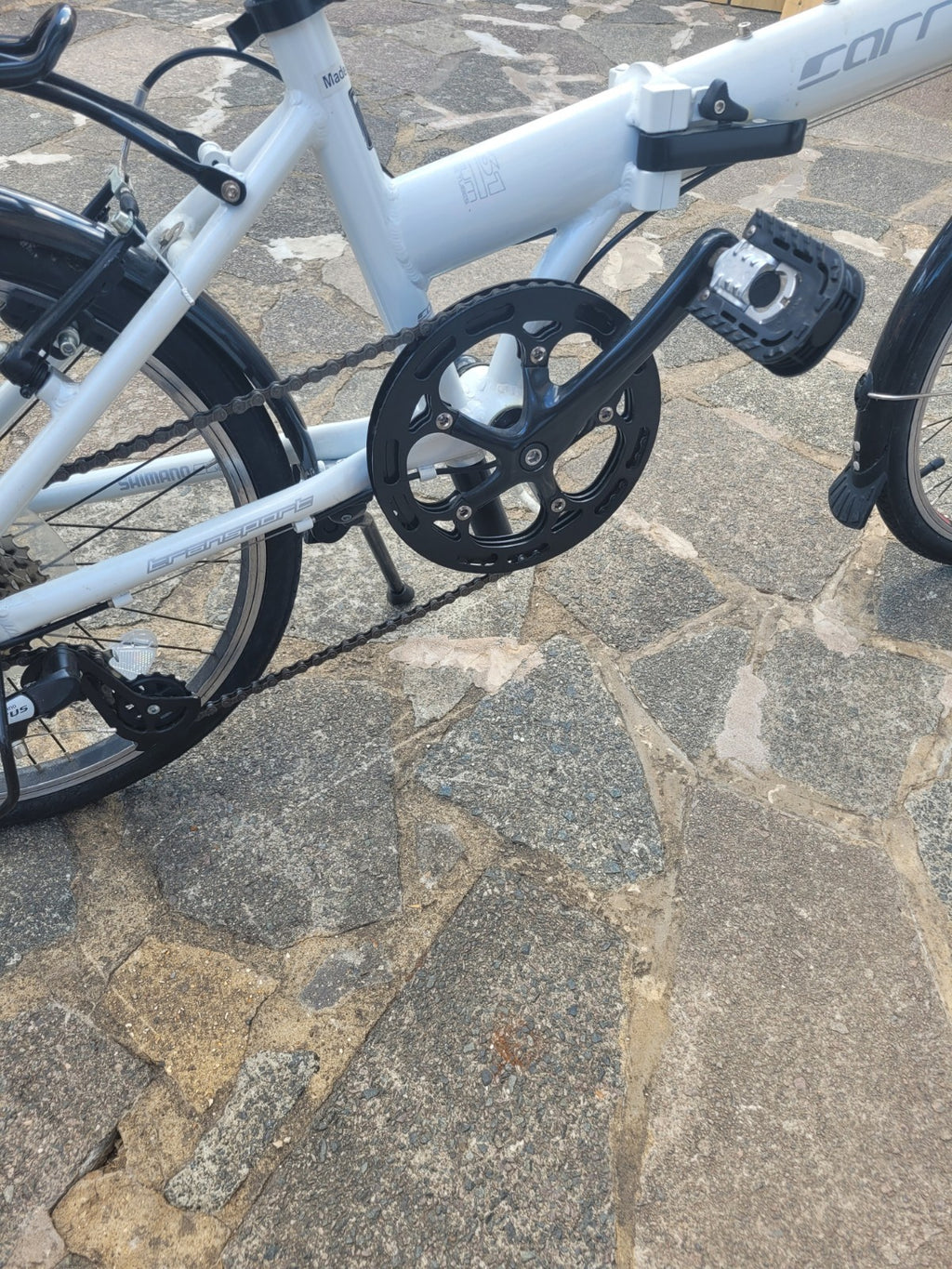 Carrera Transit Folding Bike 20” Wheels 8 Speed Alloy Frame Rack LOCAL DELIVERY