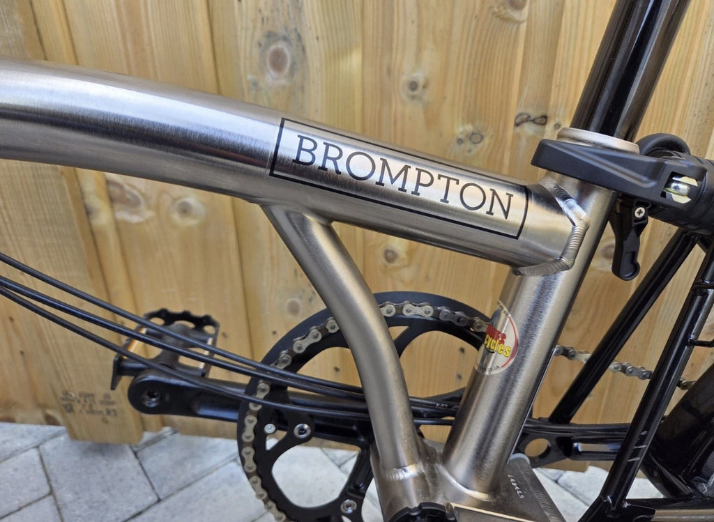 Brompton C Line H6L (6 Speed)  folding bicycle - Nickel Edition