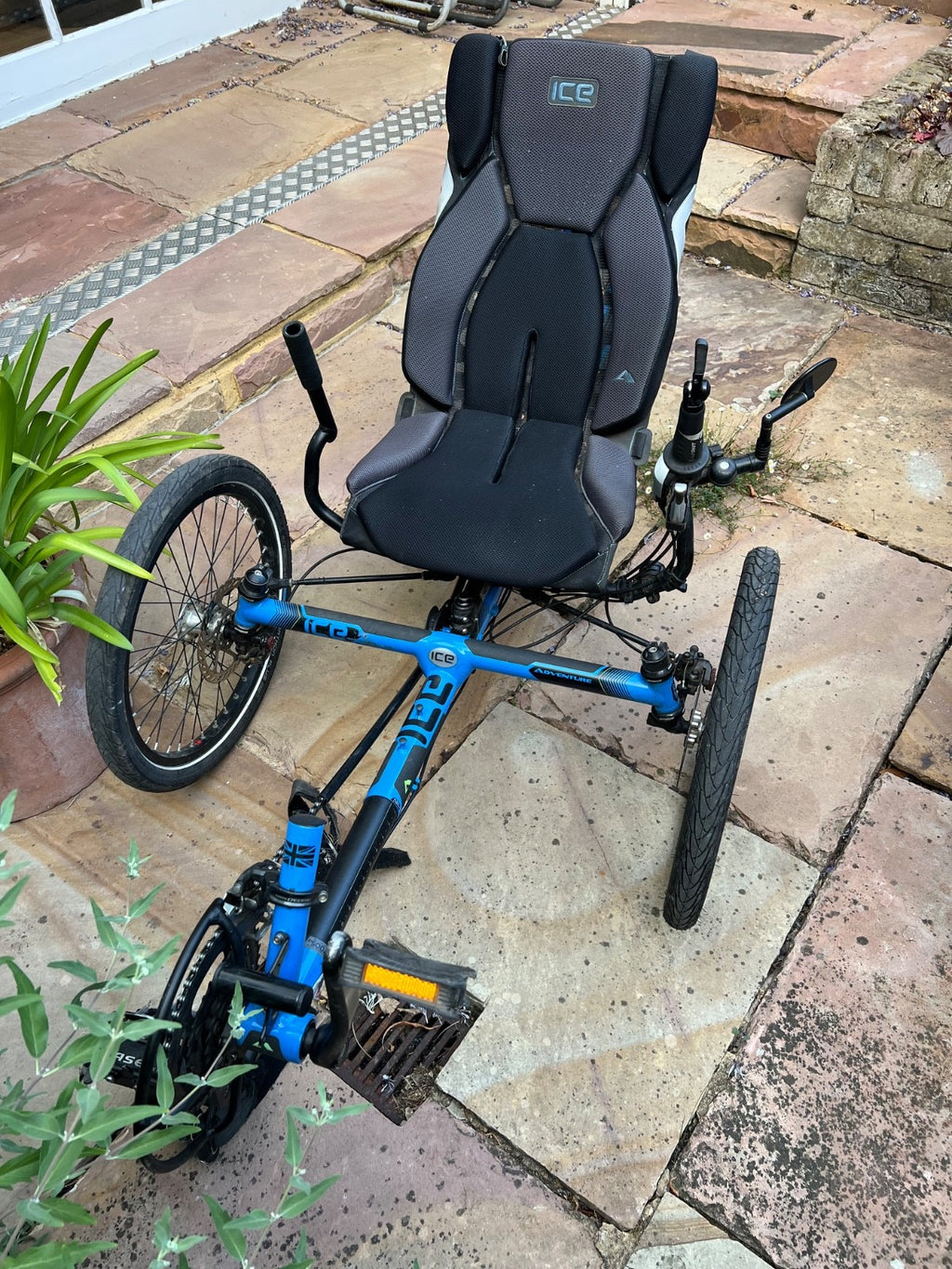 2017 ICE Adventure Recumbent folding Trike. Hub gears, Ergo Luxe Seat.
