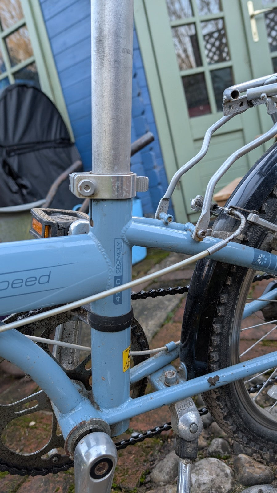 Dahon Speed D7 Folding Bike 7-Speed SRAM Grip Shift, Luggage Rack