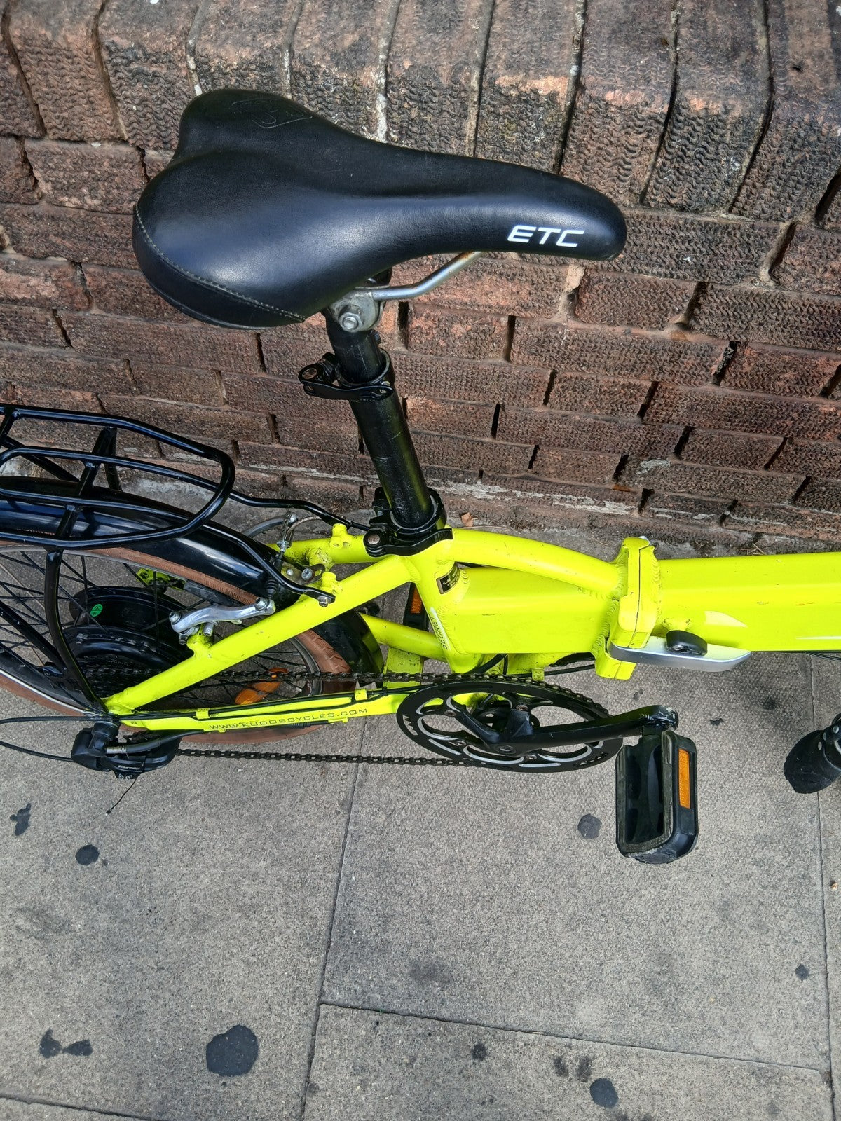 Ecosmo 20AF09BL 20" Wheel 12kg Lightweight Alloy Folding City Bicycle - yellow
