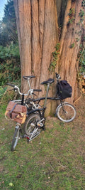 2 Brompton M6R 17  Black Folding Bikes 2017 Black – 6 Speed Excellent