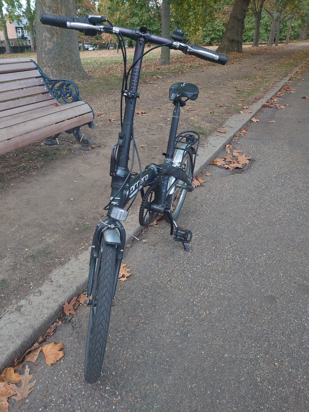 foldable black bike bicycle adult 'Carrera' USED