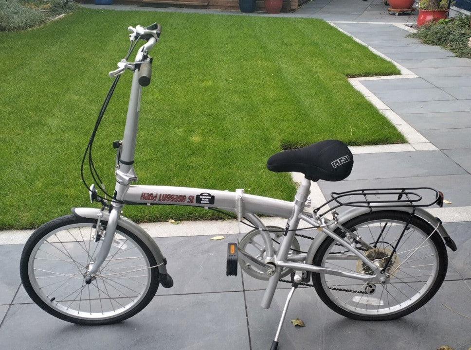 Hand Luggage SL Folding Bicycle in Silver, Brighton Bicycle Company