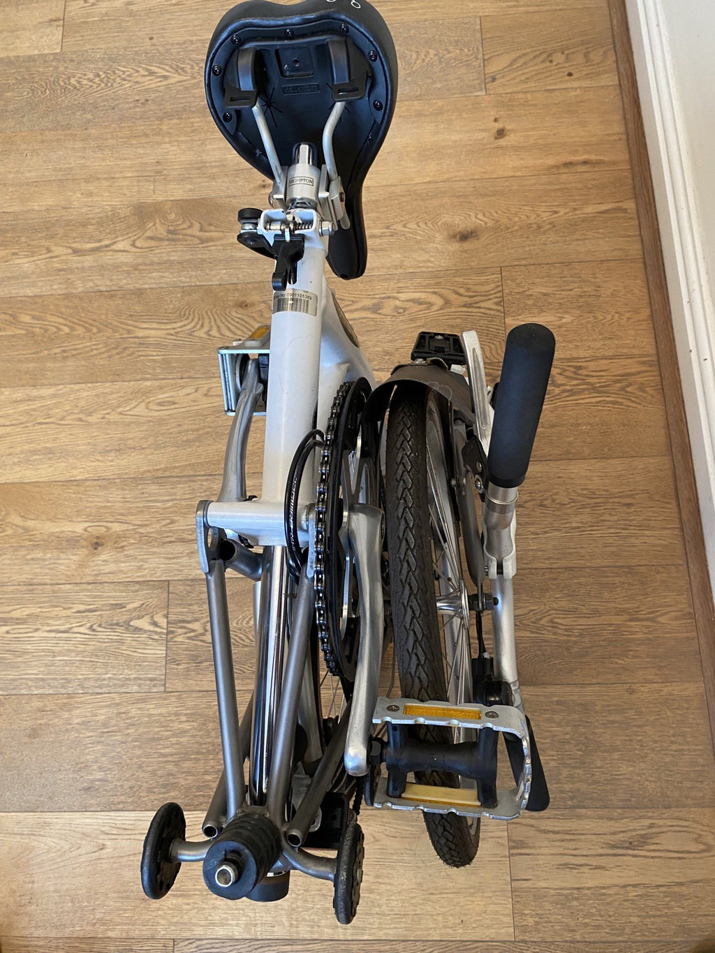 Brompton Superlight S2L-X, titanium fork and rear triangle