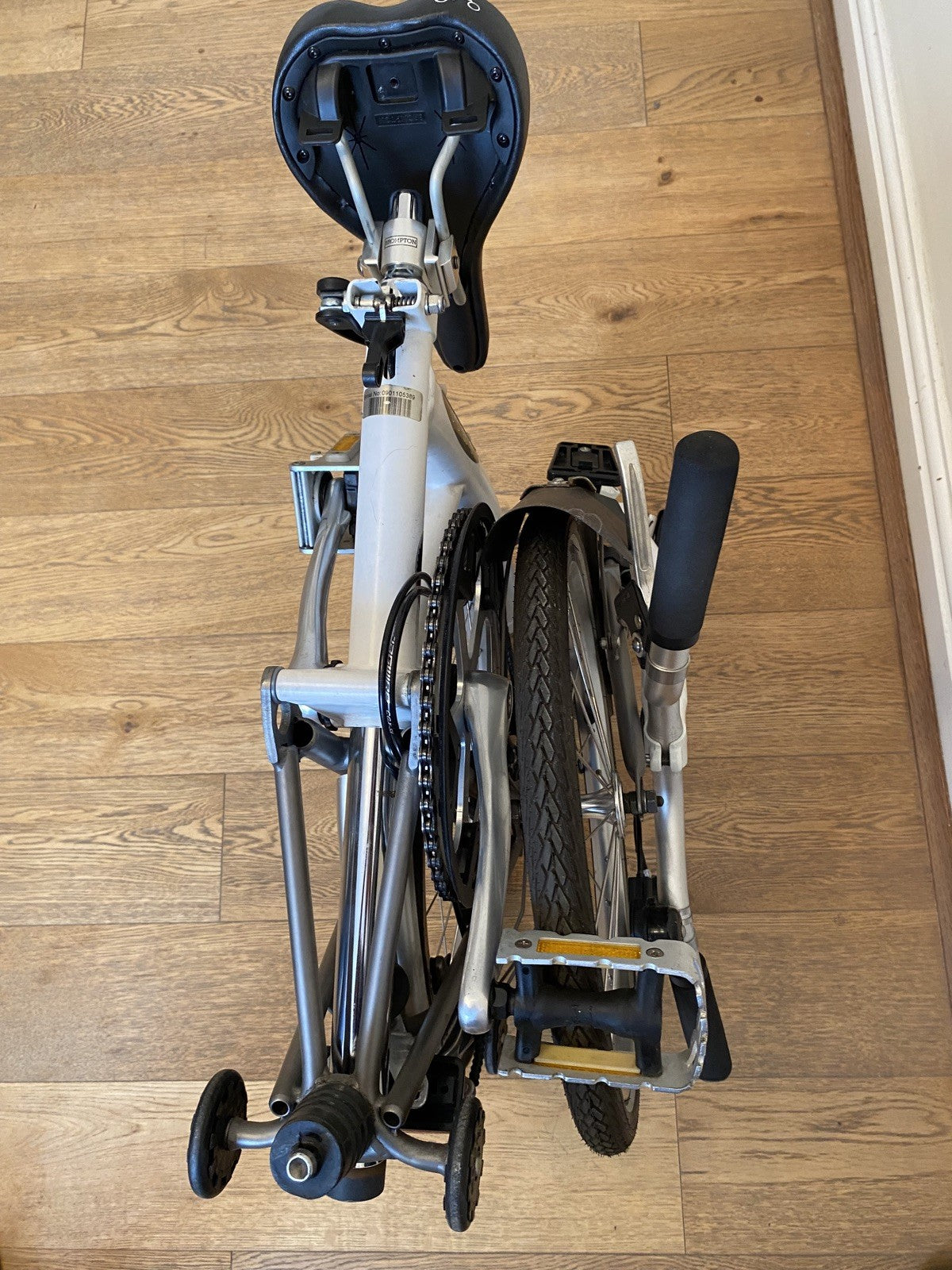 Brompton Superlight S2L-X, titanium fork and rear triangle