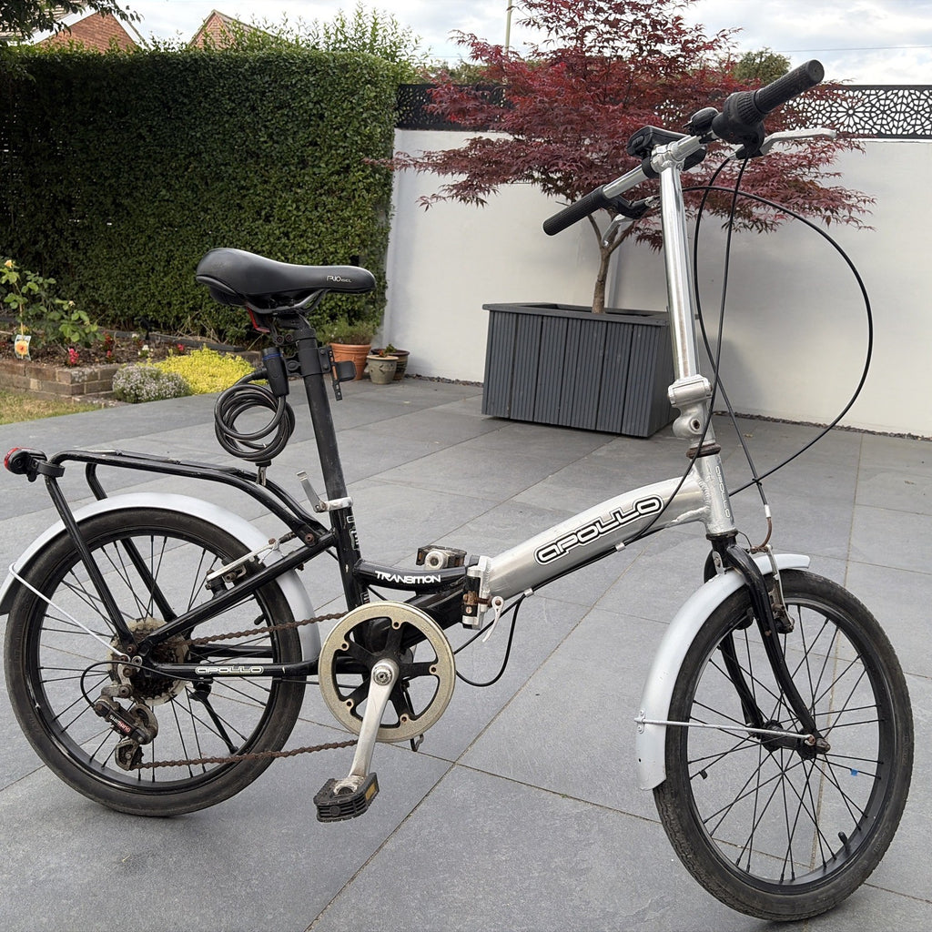 Folding Bike Apollo Transition 20” Wheels Alloy Frame Shimano 6 Gear Revoshift