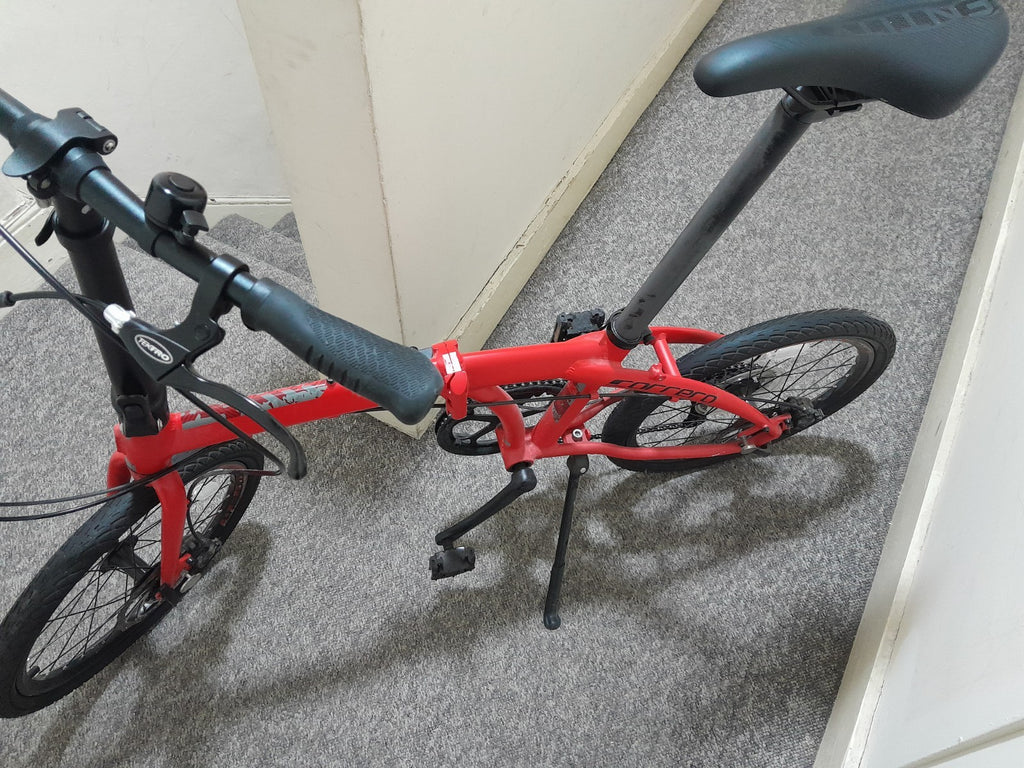 Carrera Intercity Folding Bicycle 8-Speed, Colours Orange Black