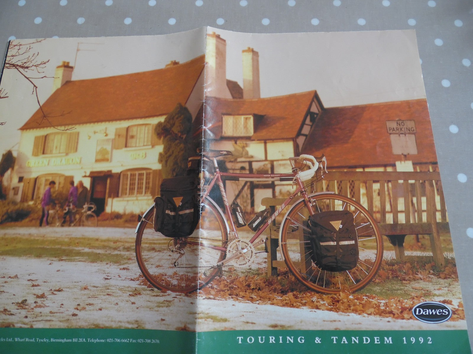 Dawes Cycles 1992 Touring/Tandem & Mountain/Street Brochures fold out type