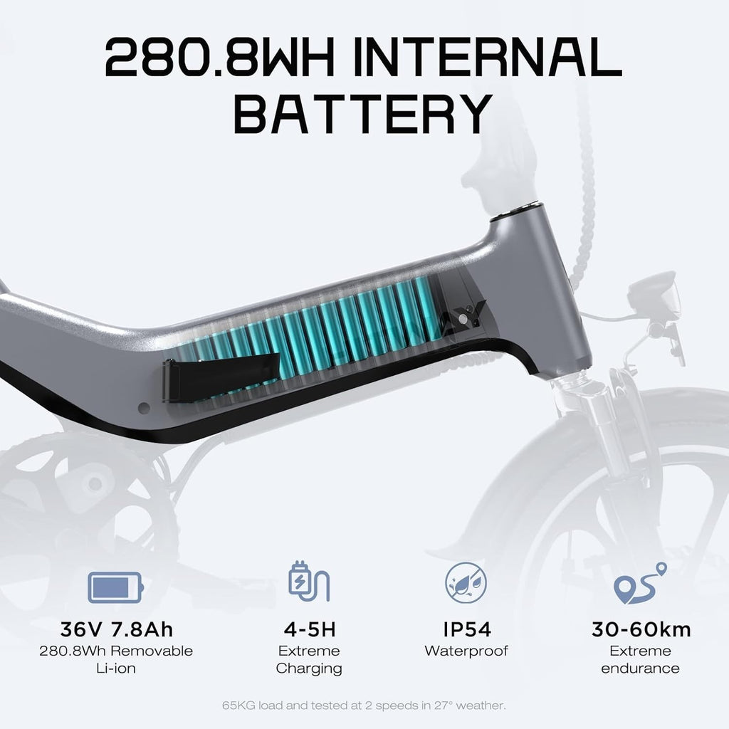 Hitway BK2 Folding City Bike 16" - Grey