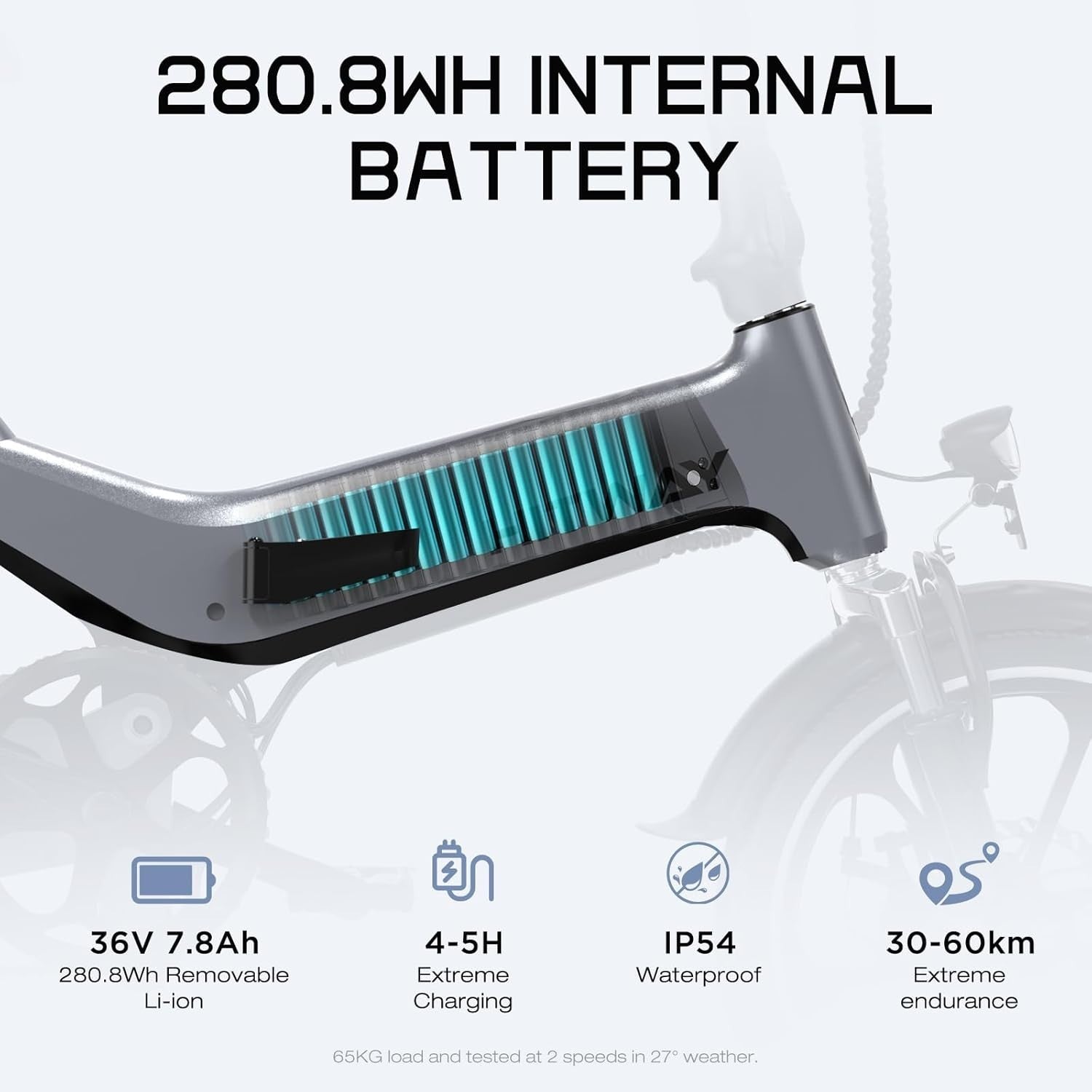 Hitway BK2 Folding City Bike 16" - Grey
