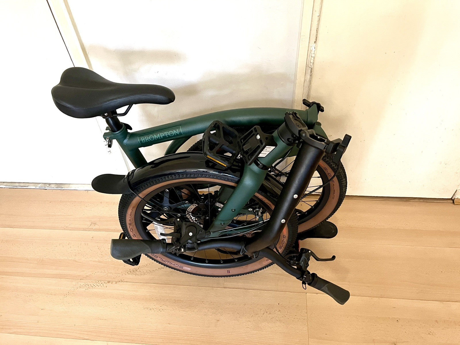 Brompton G Line with Roller Frame - 8-speed, Forest Green, Large
