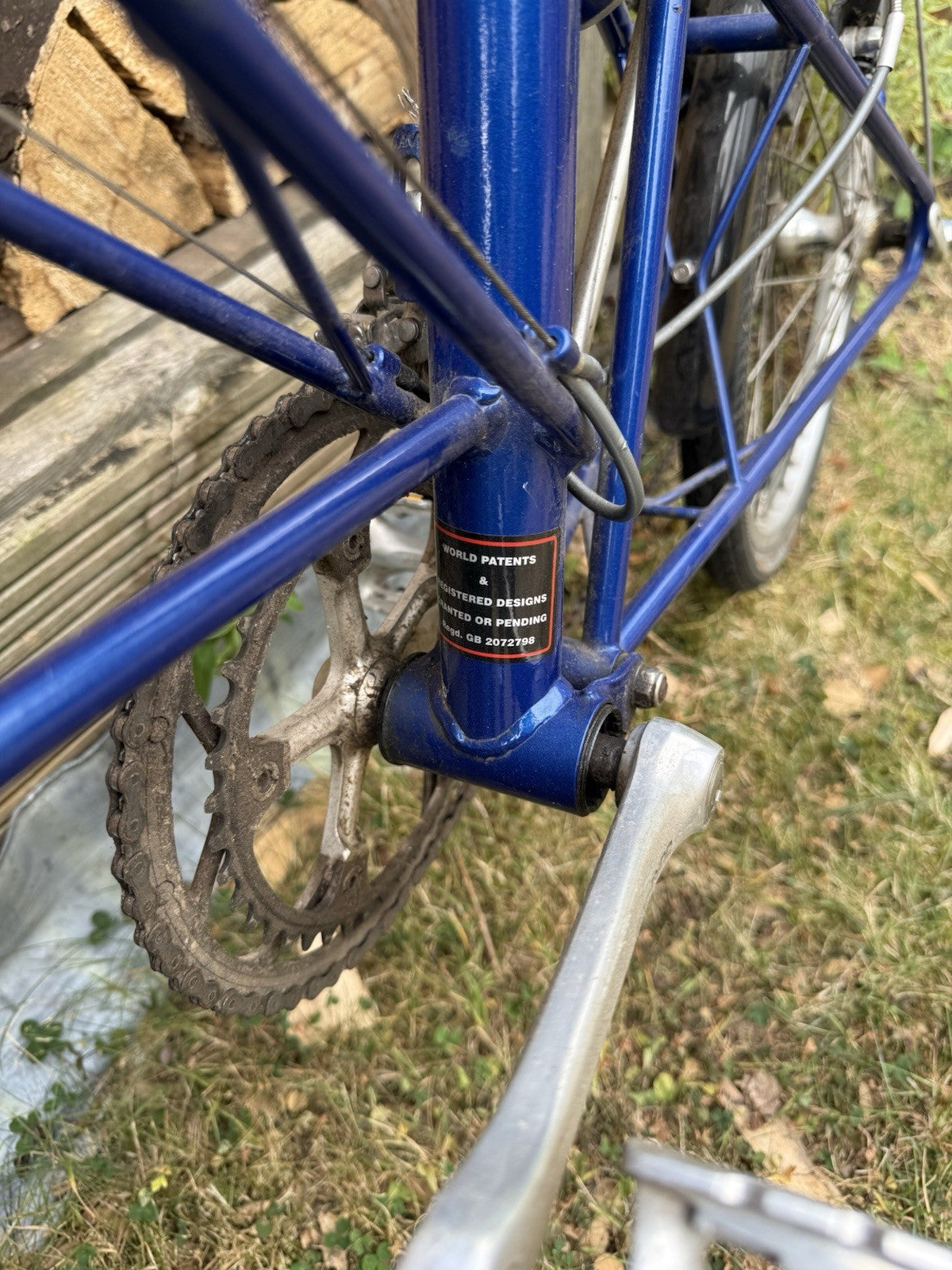 Alex Moulton Separable APB Bike with wishbone handlebars and bespoke day rack