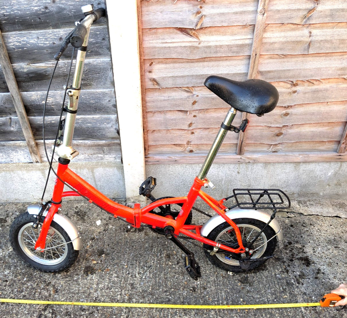 Folding Bike 12 Inch Wheels  Red great condition