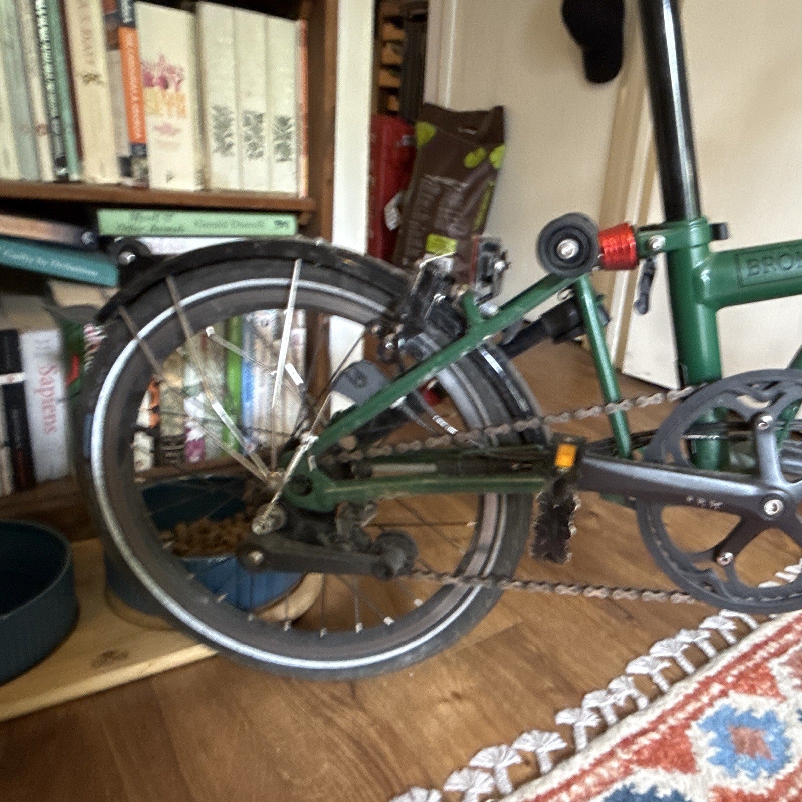 2023 Brompton Folding Bike Green C-line 6 speed good condition barely used