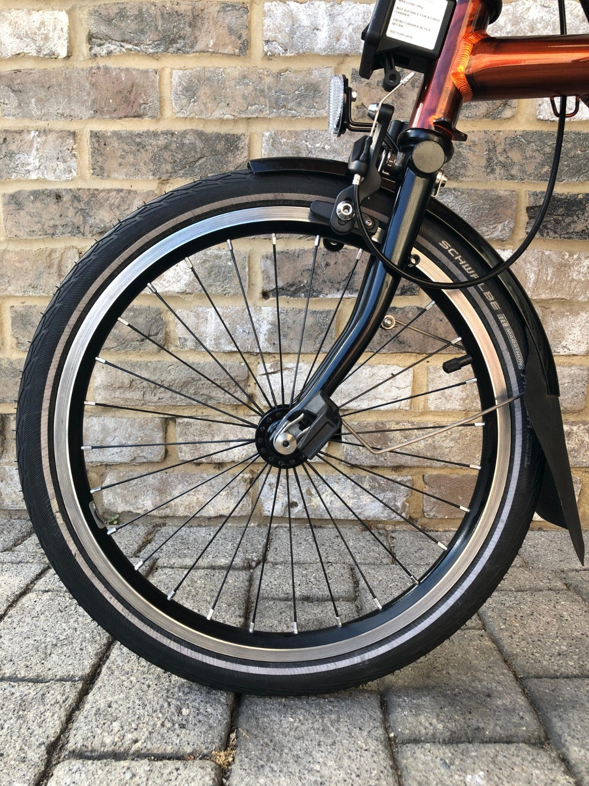 Brompton Flame Lacquer (Black Edition) Superlight Titanium with £400+ of extras