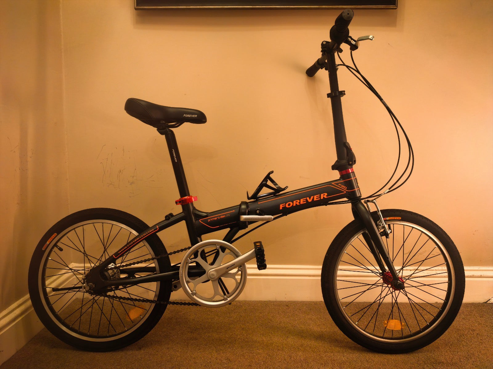 Forever adult folding bicycle  20" - Black