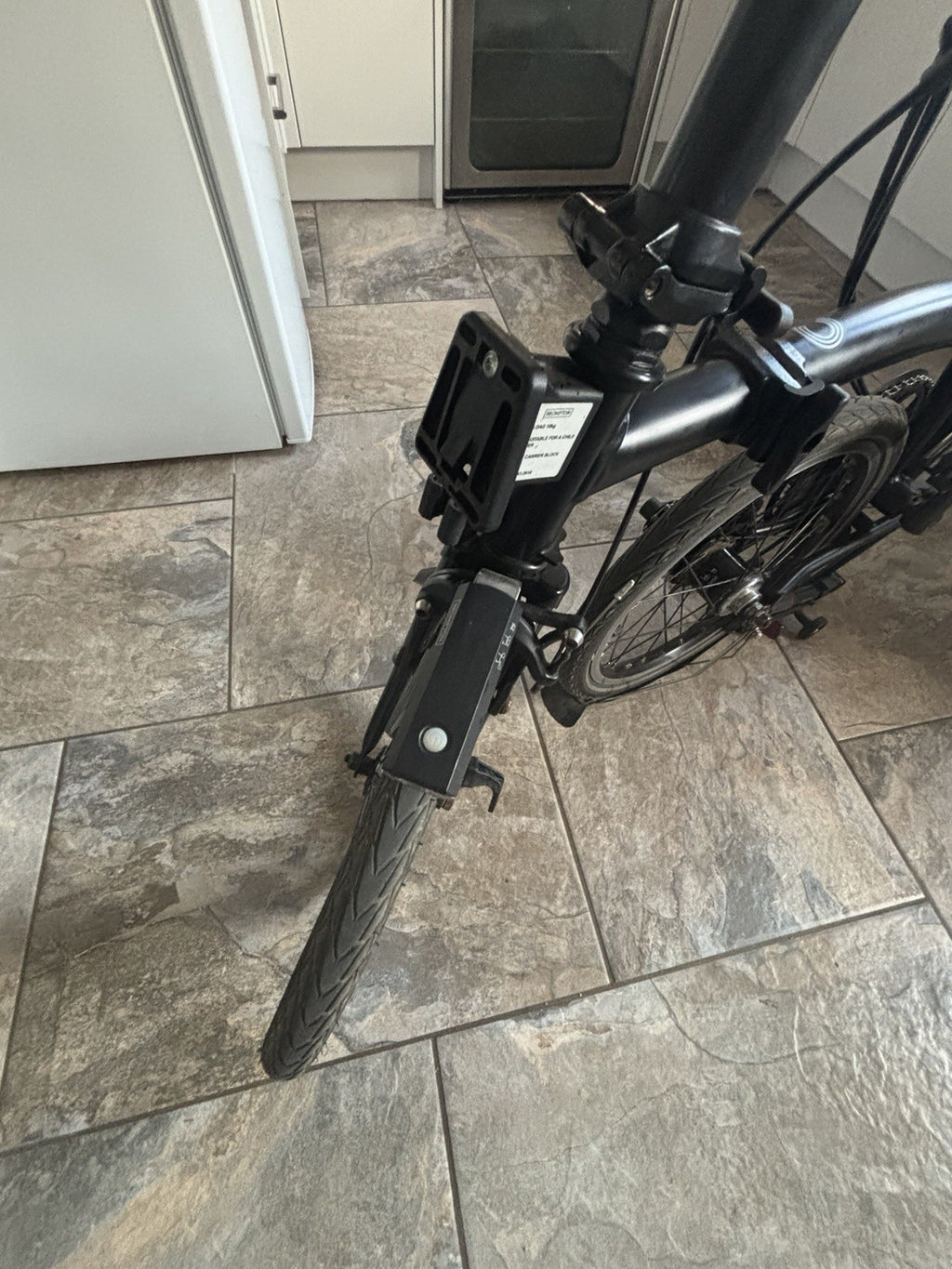 Brompton C Line 2023 Folding Bike Black 16in Mudguards 6 Speed Steel