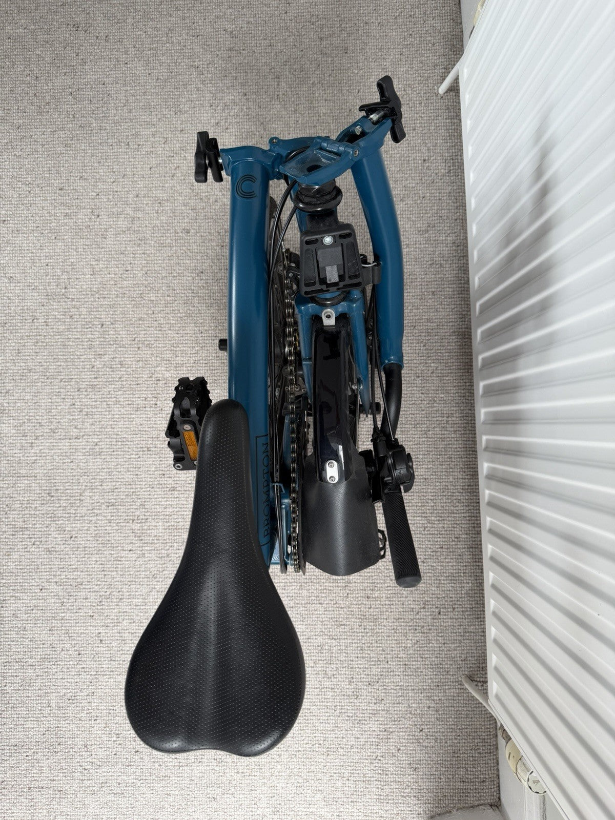 Brompton C Line Explore 2023 Mid Handle Bar - Ocean Blue