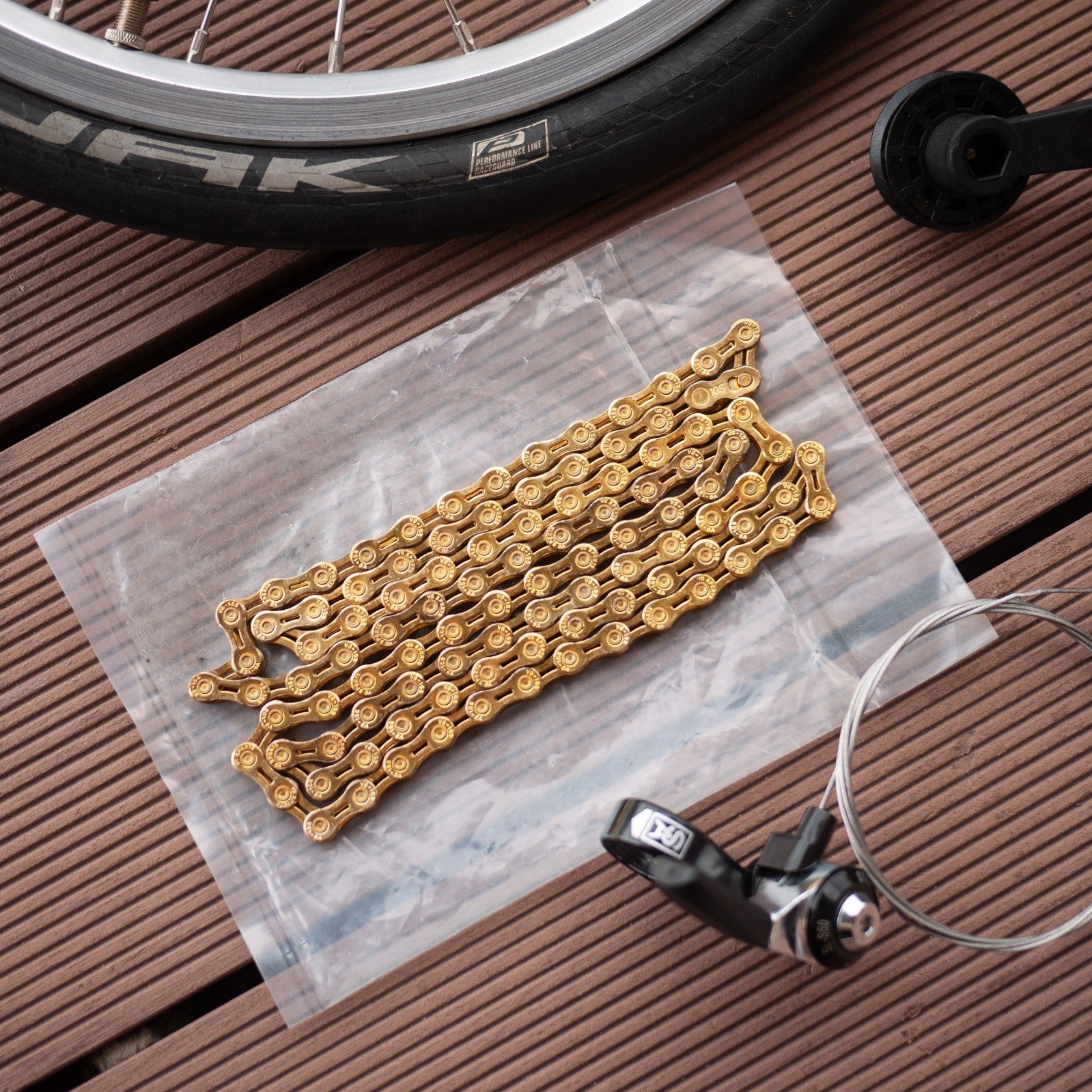 Brompton Folding Bike 3x3 9 Speed Wheelset  Ti Parts Schwalbe Kojak A/C Line