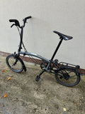 Brompton  H4L-P Line High Superlight folding bike.  Storm Grey. Inc Rear Rack.