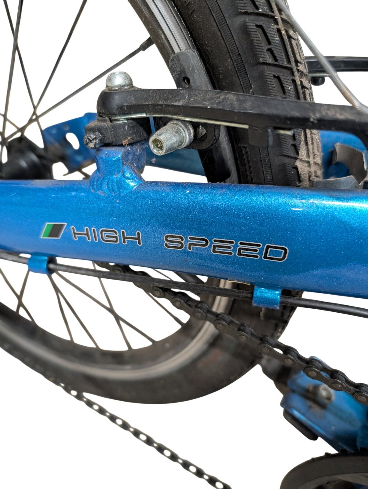 Ecosmo Folding Bike 16" Wheels Blue Shimano 6 Speed Lightweight Commuter Bicycle