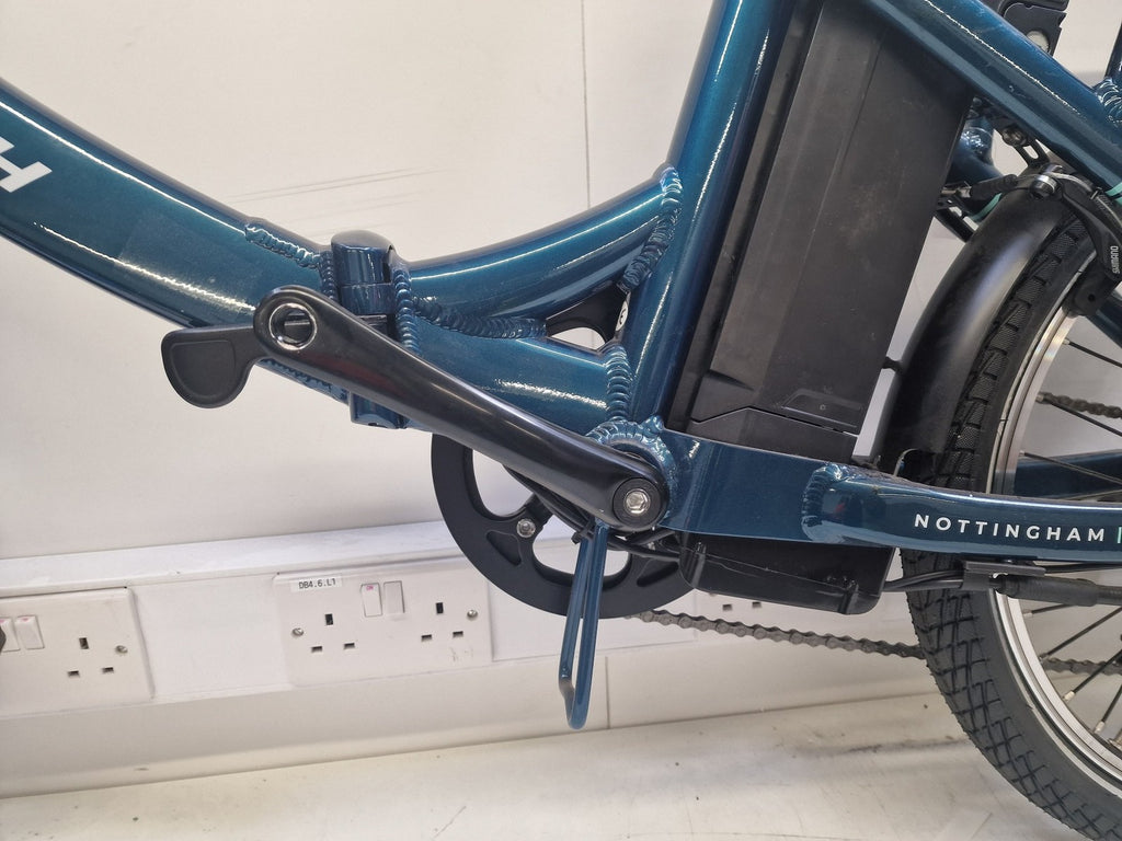 Raleigh 2019 Evo Alloy Folding Bike 20" Wheel - Blue Green (Damaged/No Cover)