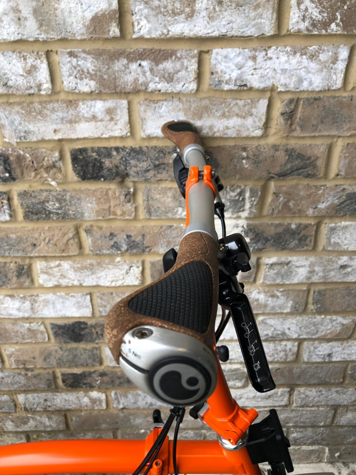 Brompton Signal Orange Superlight Titanium RARE S6L-X with Brooks - WORLD POST