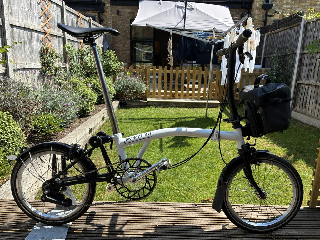Brompton S2L Folding Bike White