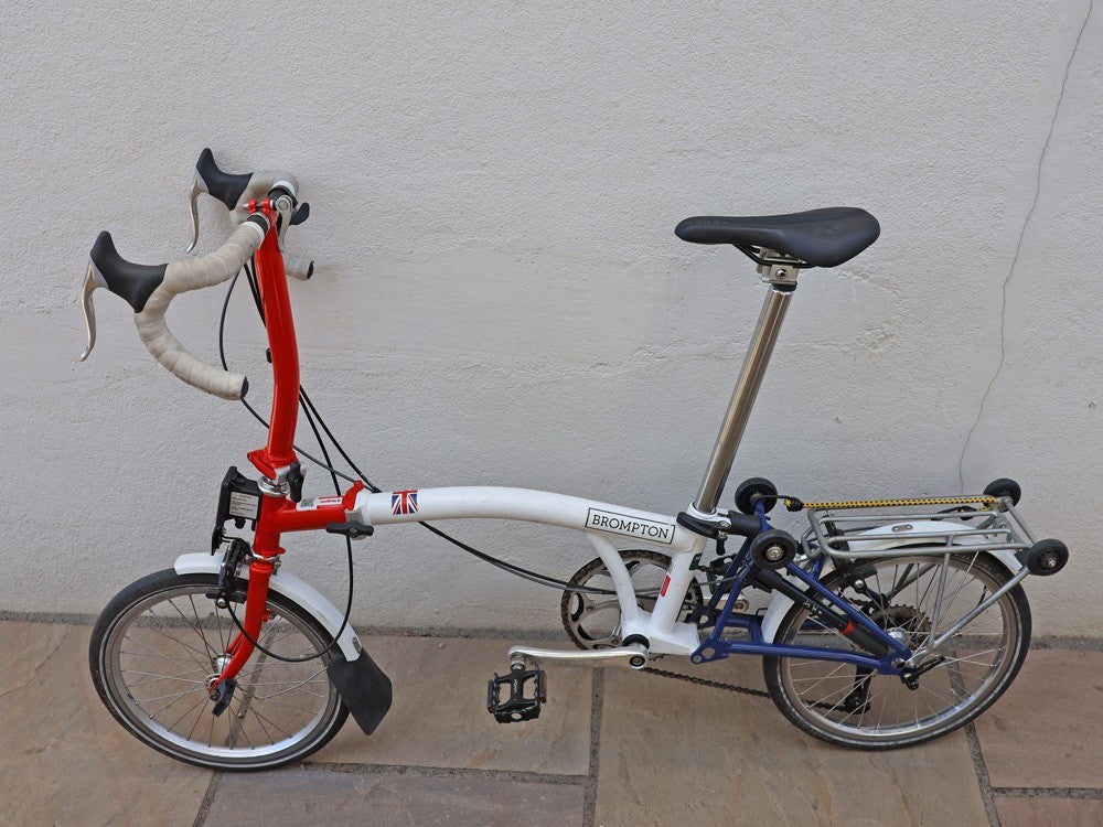 Brompton Bike extensively modified for touring
