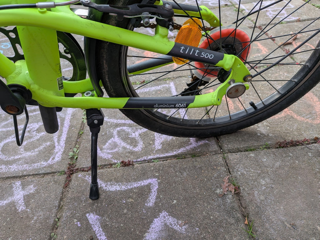 BTWIN Tilt 500 Neon Yellow 7 Speed Decathlon Folding Bike Great Condition Ch65